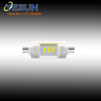 Module LED SMD 3014 miniature à 3 LED avec lentille en ABS injecté de qualité pour enseignes lumineuses et modules LED latéraux miniatures pour lettres en relief