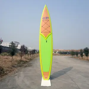 Bambu kaplama bitmiş sup yarış kürek kurulu touring sup sörf tahtası SUP Cruiser