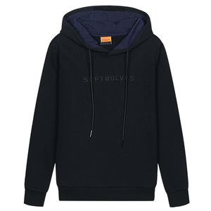 Commercio all'ingrosso OEM uomini <span class=keywords><strong>felpa</strong></span> <span class=keywords><strong>rossa</strong></span> a buon mercato su misura del panno morbido pullover con <span class=keywords><strong>cappuccio</strong></span> - Product Image 5
