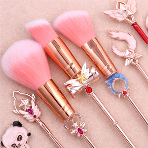 Jeu <span class=keywords><strong>en</strong></span> <span class=keywords><strong>ligne</strong></span> Power Foundation Cosmetics Kit cheveux synthétiques doux roses Pro 8 pcs/Set Magic Girl Pinceaux <span class=keywords><strong>de</strong></span> <span class=keywords><strong>maquillage</strong></span> <span class=keywords><strong>en</strong></span> métal - Product Image 2