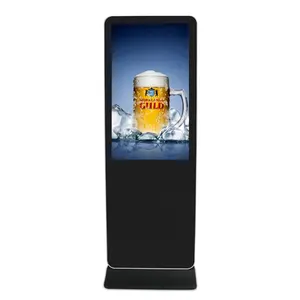 Indoor Sentuh Fleksibel LCD Tampilan Iklan Kios Display