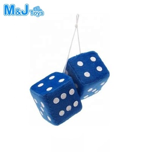 Tùy chỉnh mềm sang trọng xe treo xúc xắc các loại màu sắc thú nhồi bông đồ chơi - Product Image 3