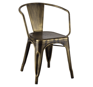Chaise en cuivre bon marché d'occasion, style vintage français, style industriel, salle à manger, jardin, extérieur, cadre, <span class=keywords><strong>restaurant</strong></span>, salle à manger, meubles en fer - Product Image 5