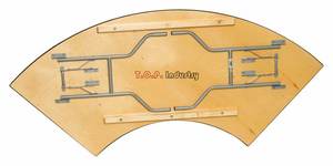 <span class=keywords><strong>Table</strong></span> pliante en bois serpentin 153*76cm - Product Image 5