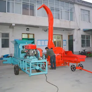 Corn stalk chaff cutter baler making machine/silage forage grass cutter baling machine