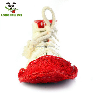 Commercio all'ingrosso naturale giocattoli per animali domestici luffah scarpe cane masticare i denti del giocattolo di macinazione per il piccolo cane medio grande - Product Image 3