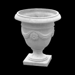 High Strength GRC <strong>Planter</strong> Large Carved <strong>Outdoor</strong> Design Country Style for Floor Project <strong>Artificial</strong> Flowers Factory Direct Sales - Product Image 2