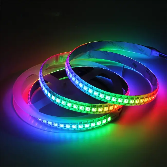 Ws2811 Ws2813 5050 Individually addressable RGB Led Strip Rgbw Ws2812B 30/60/144 Led Pixel Strip Tape Light Black White PCB DC5V