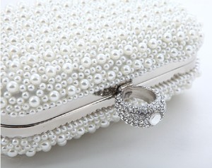 Flor anillo de dedo de lujo royal elegante prefecto mango bolsa de dama de la moda bolsos de embrague noche bolso de cuentas - Product Image 4