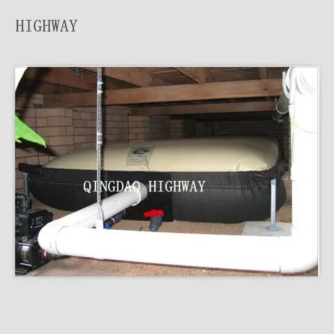 Customized recyclable and portable rainwater harvesting tank/bladder