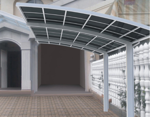 Khung hợp kim nhôm carports nhà để xe với mái Polycarbonate lowes carports xe đổ - Product Image 5