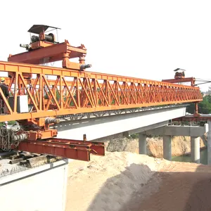 Viga de puente de ferrocarril de 100 toneladas, grúa de elevación de pórtico de lanzamiento