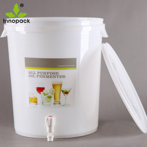 Cubo fermentador de plástico de 30L con cierre de aire, espita, <span class=keywords><strong>barril</strong></span> de <span class=keywords><strong>cerveza</strong></span> - Product Image 4