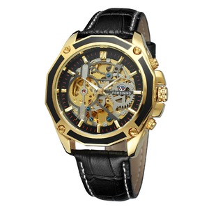 Forsining-montre-bracelet de luxe pour hommes, squelette, horloge automatique mécanique, avec bracelet, modèle au choix, 10 - Product Image 1