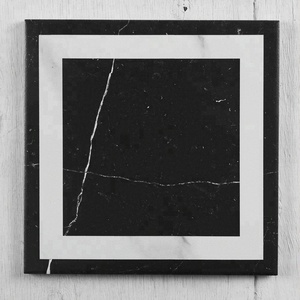 Phong Cách Châu Âu Hiện Đại 200X200Mm Đá Cẩm Thạch Như Sứ Ma-rốc Gạch Đen Và Trắng Cho Phòng Tắm Sàn Nhà Tắm - Product Image 4