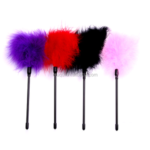 Sm <span class=keywords><strong>Sex</strong></span> Terughoudendheid Flirt Veren Kietelstok Bondage Slaaf Spank Flogger Clit Met Tickler - Product Image 2
