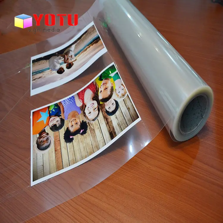 super clear PET crystal lamination film roll for photos or decorations