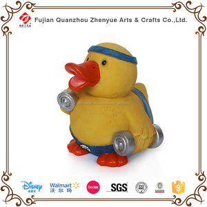 Pequeño juguete, modificado para requisitos particulares grande pato amarillo, resina de color amarillo pato decoración - Product Image 6