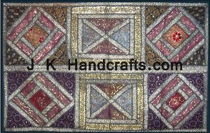 Antiguo Vintage Patchwork HERMOSO TAPIZ - Product Image 2