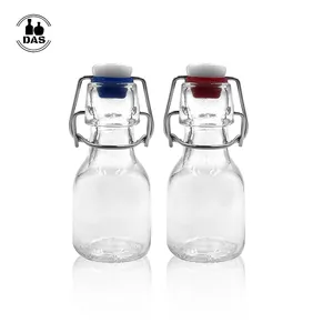 Mini 50ml Small Favor Beverage Juice <strong>Swing</strong> <strong>Top</strong> Glass <strong>Bottles</strong> with <strong>Swing</strong> <strong>Top</strong> for Self-Filling - Product Image 1