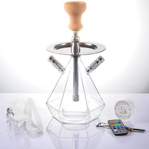 China cheap wholesale chicha hookah narguile acrylic hookah shisha diamond hookah