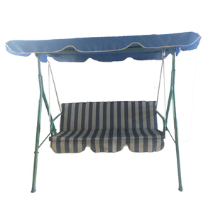 Sedia da giardino <span class=keywords><strong>altalena</strong></span> in metallo a <span class=keywords><strong>3</strong></span> <span class=keywords><strong>posti</strong></span> per esterno - Product Image 2