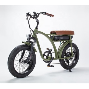ZODIN Super Chopper <span class=keywords><strong>73</strong></span> Cruiser Fat tire 750 W/500W 48V Retro Fat tire bicicleta eléctrica - Product Image 1