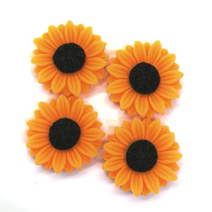Giallo Della Resina Della Margherita Fiori di Girasole Cabochons Flatbacks Abbellimenti FAI DA TE Decorazioni Del Telefono Scrapbooking Artigianato - Product Image 2