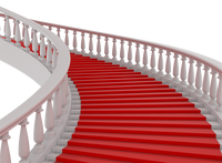 Chemin d'Allée Événementiel Non-Tissé Blanc et Rouge pour Mariage, Tapis d'Extérieur