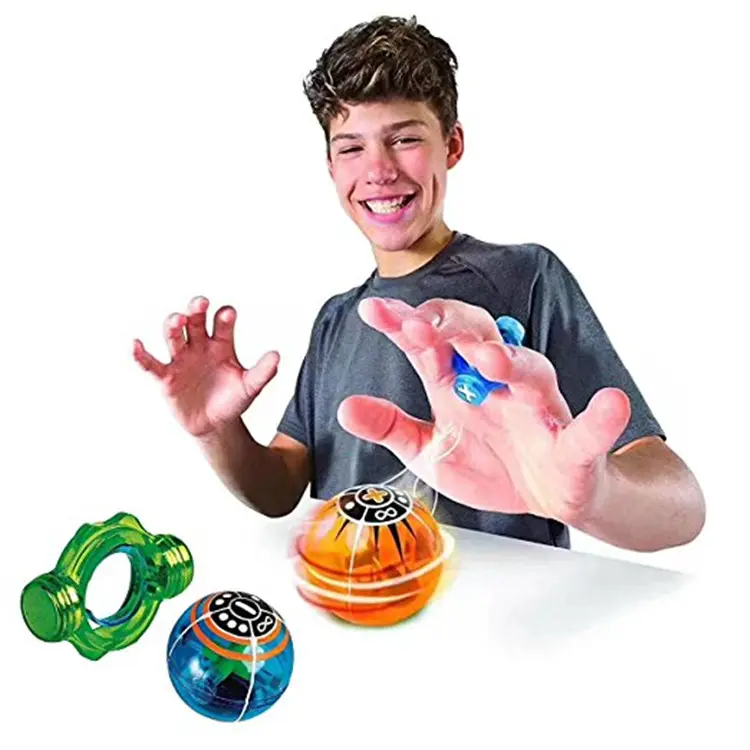Mainan Bola Jari Magnetik Menyala Baru Mainan Bola Fidget Kecepatan Mainan Bola Magnet