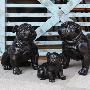 ROOGO Europa y américa <span class=keywords><strong>venta</strong></span> caliente <span class=keywords><strong>royal</strong></span> <span class=keywords><strong>canin</strong></span> imitar francés bulldog estatua de resina - Product Image 4