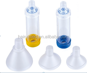 Aero dengan masker PVC murah inhaler spacer ruang aero aerosol inhaler spacer dengan masker PVC dewasa