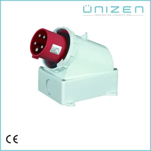 Direto Da Fábrica China IP44 UNIZEN Industria Surface Mounted Latão Europeia Plug de Inserção