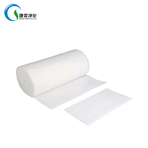 C-600G filtro de aire blanco poliéster completo pegado Filtro de techo de cabina de pintura, filtro industrial - Product Image 2