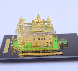 India 24K gold Plated Crystal Indian sikhs gift