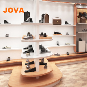 Étagère de présentation pour chaussures et sacs, présentoir haut de gamme pour magasins de chaussures, présentoirs en acier inoxydable - Product Image 1