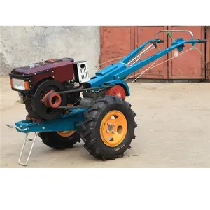 Tractor de dos ruedas para granja, Mini Tractor de mano con motor diésel 12HP, 11HP, 12HP, 15HP, 18HP