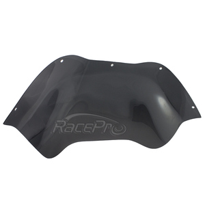 Racepro Klock Werks 12 "Flare motocicleta doble burbuja parabrisas para Harley Road Glide modelos 1998-2013 - Product Image 4