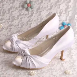 Tacón Personalizado y Color Sin Plataforma Zapatos Blancos Tacones Mujer