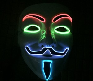 2016 comercio al por mayor Brillante <span class=keywords><strong>V</strong></span> EL alambre máscara de <span class=keywords><strong>Vendetta</strong></span> Máscara facial - Product Image 4