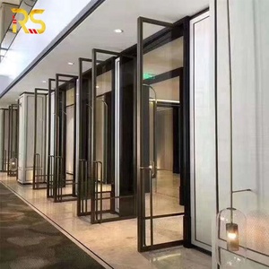 Porta d'Ingresso in Vetro con Telaio in <span class=keywords><strong>Metallo</strong></span> per Interni di Hotel e Ristoranti - Product Image 1