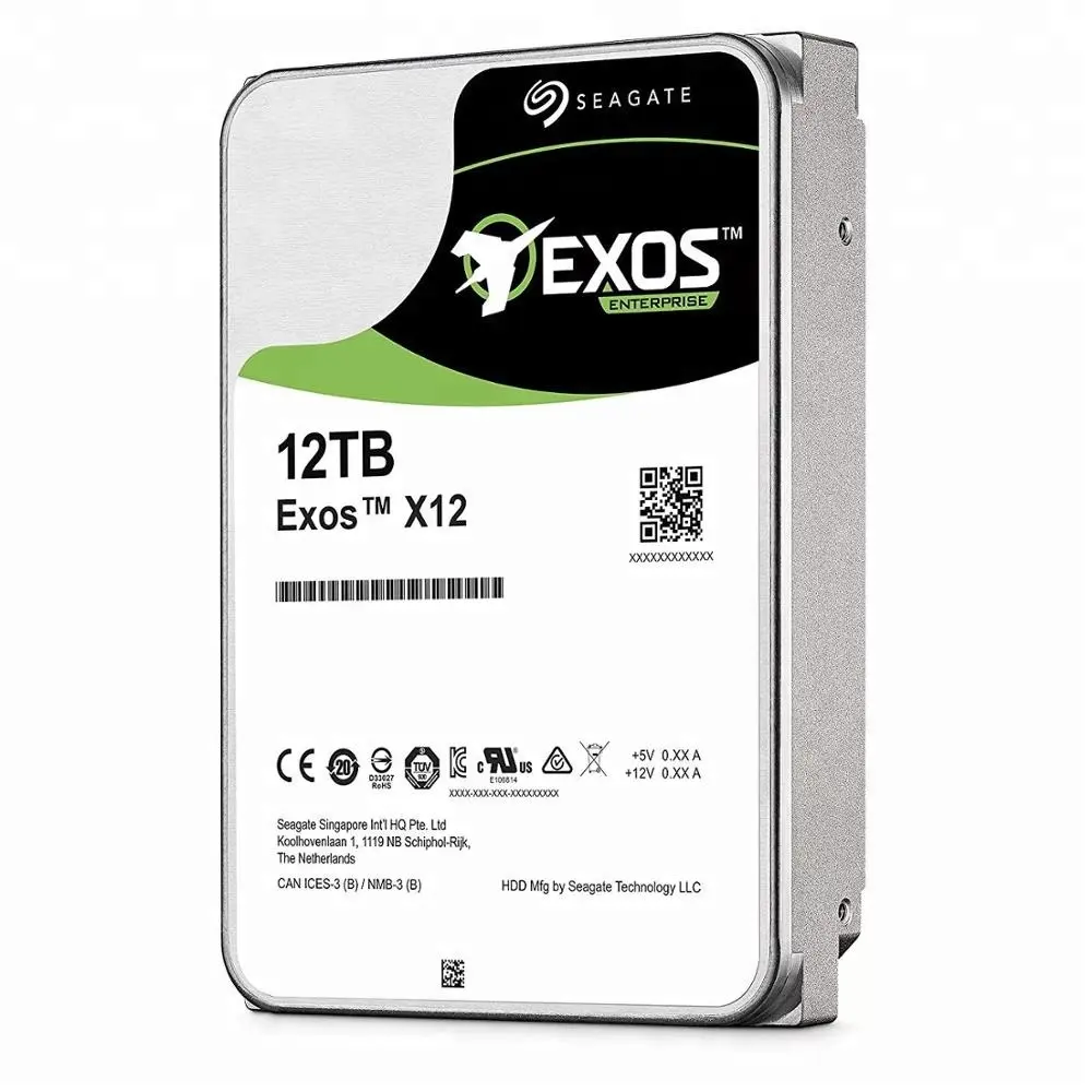 Seagate Exo 12TB SAS HDD ST12000NM0027 עם 3 שנים אחריות ST12000NM0038