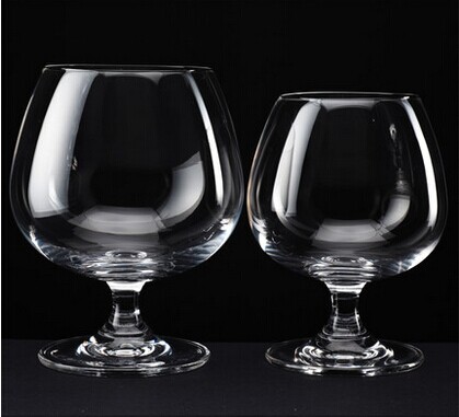 Haonai 13-1/4-ounce Napoleon Brandy Glass Crystal Brandy Snifter Masterfully Blown Glassware,Dishwasher safe