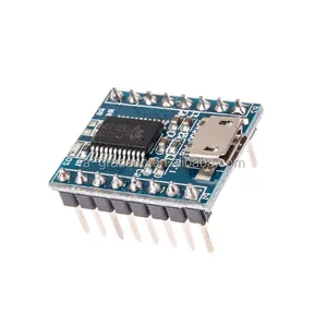 JQ6500 voice module MCU serial control broadcast one to one 5-way control MP3 module