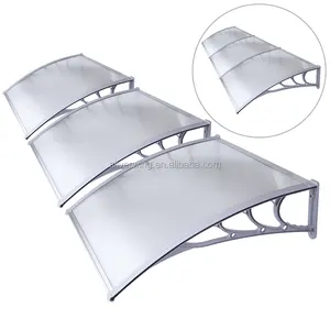 Polycarbonate awning material canopy designs for door and window