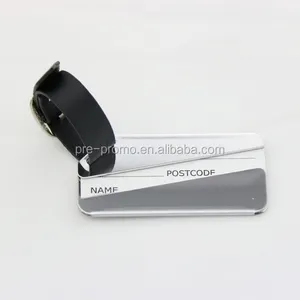 Wholesale Leather Strap Custom Metal Travel Luggage Tag