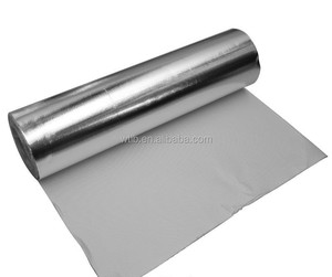 Barrière anti-vapeur réfléchissante en aluminium, tissu d'isolation thermique en <span class=keywords><strong>fibre</strong></span> <span class=keywords><strong>de</strong></span> <span class=keywords><strong>verre</strong></span> E-Glass tissé uni, ignifuge, pour revêtement mural/<span class=keywords><strong>de</strong></span> toit - Product Image 3