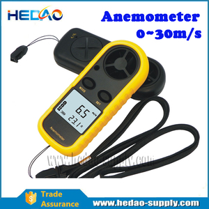 Thermomètre avec Écran lcd pour la Vitesse <span class=keywords><strong>Du</strong></span> <span class=keywords><strong>Vent</strong></span>, Vitesse de <span class=keywords><strong>l</strong></span>'<span class=keywords><strong>air</strong></span>, Débit d'<span class=keywords><strong>air</strong></span>, Mesure de la température - Product Image 1