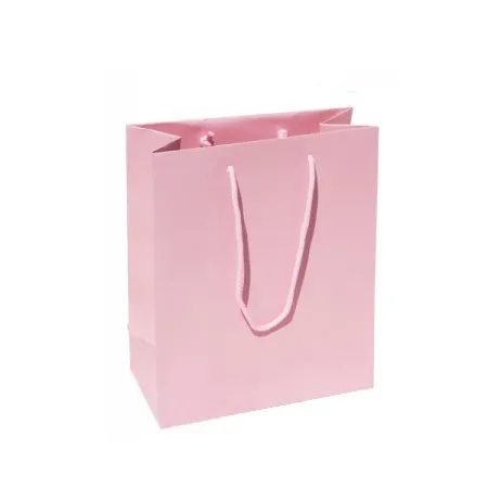 Custom pink paper packaging gift bag to give girls