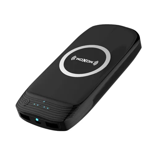 Moxom powerbank para celular, banco de energia sem fio para carregamento de telefone, antiderrapante, com 18000 mah para iphone 11 samsung s8